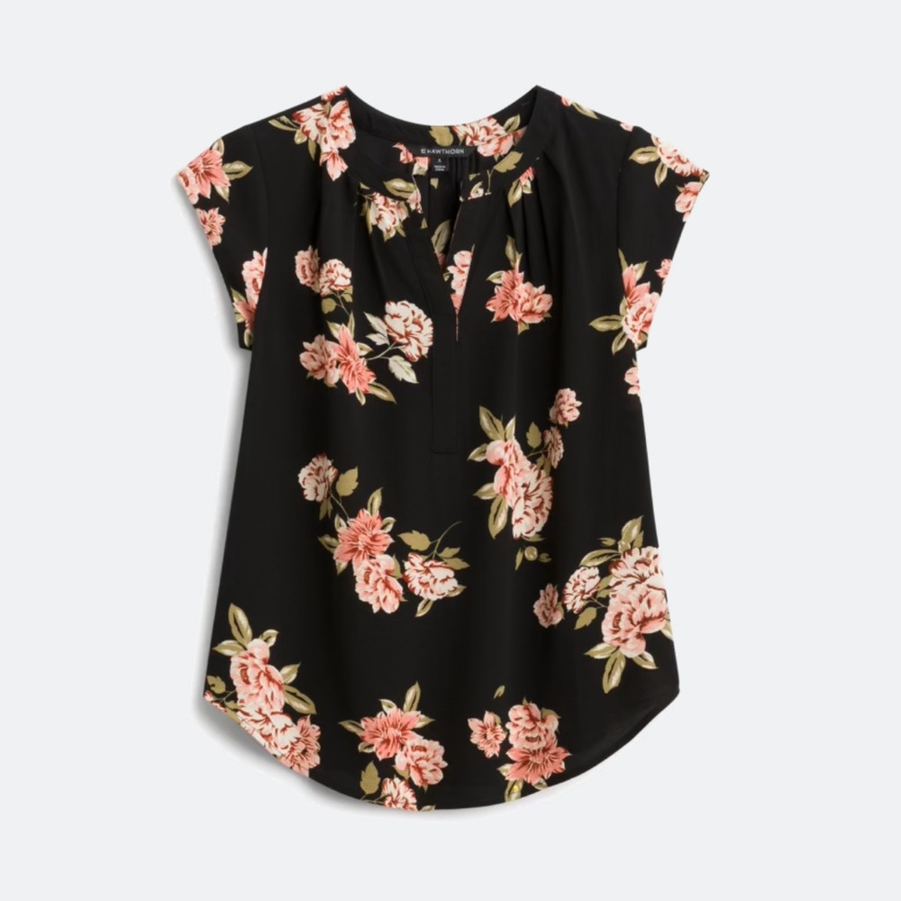 41 Hawthorn Morey Split Neck Blouse Size XL
